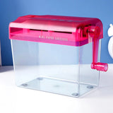 Mini Manual Paper Shredder A6 Office Document Destroyer Receipts Tickets Thick Cardstock Cutting hine 18x15x10.5cm