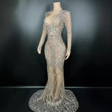 Fashionable new fishtail long dress, luxurious temperament, party evening dress for direct sale