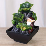 1pc USB Powered Tabletop Fountain With Lights, Home And Office Decor, Portable Tabletop Waterfall Kit Relaxation Decor, Gift For Family And Friends, Holiday Gifts, Home Decor Halloween Gifts