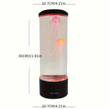 1pc Color-Changing Jellyfish Lava Lamp - Battery Or USB Powered Smart Home Light