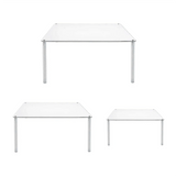 Acrylic Cupcake Stand, 3 Pcs Square Clear Stand Table Set for Food Cake Pizza Dessert Display
