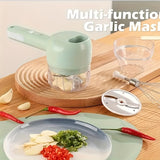 1pc, Electric Vegetable Slicer, Wireless Food Processor, 3 Functions, Rechargeable Food Processor, Electric