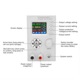 DC Adjustable Regulated Laboratory Variable Power Supply LCD Screen DC6-55V