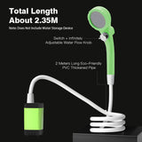 Portable Camping Pump RV Outdoor Camp w/Full Screen Intelligent Digital Display Adjustable Shower Kit