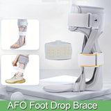 1Pair AFO Drop Brace Ankle Foot Orthosis Medical Afo Walking with Shoes for Stroke Hemiplegia (Left/Right Foot)