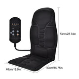 Electric Heating Vibration Waist Massager for Chair Office Lumbar Neck Cushion Shoulder Back Massage Mat Home Car Use