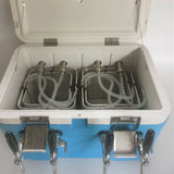 Food Grade 304 Material 8mm Stainless Steel 2-Way Coog Wine Tube For Beer Insulated Box 220X220MM