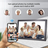 21.5-Inch WiFi Photo 1920*1080P IPS Touch Screen Cloud Digital Picture Frame 16GB Storage Share Photos via APP