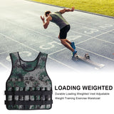 20kgLoading Weight Vest For Training Exercises Fiess Gym Workout Bo Waistcoat Adjustable Jacket Sand Clothing