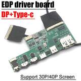 Type-c DP to EDP driver board Mobile phone computer projection Screen 2K 165HZ 4K 60HZ f/ 30pin 40pin laptop LED LCD display