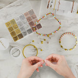 1740 PC 8 Styles Spacer Kit Bracelet For Bracelets Making Round Beads Crafts