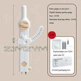 Plastic Digital Math Teaching Small Compass Morandi Multifunctional Scaled Circular Gauge Geometry Precision Tool