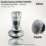 1pc Double Spring Coffee Tamper 30 Ib Coffee Powder Hammer 51/53/58MM Italian Coffee Powder Press Coffee Tools Barista Tools