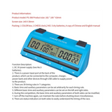 Professional Digital Timer Chess Clock Count Up Down Board Game Stopwatch Bonus Competition Hour Meter