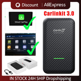 CarKit 3.0 CarPlay Adapter Wired to Wireless Auto Dongle Smart Car Ai Box for iOS & Android WiFi Connect