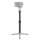 Extendable Extension Pole Rod 19-31cm 1/4-inch 3/8-inch with 2pcs 1/4 to 3/8 Adapter Screws for DSLR SLR Camera Ball Head Tripod