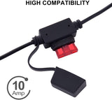 4 PCS 60cm 18AWG 10A Fused SAE to O Ring Terminal Harness Quick Connect Extention Cord for Battery Charger/Maintainer