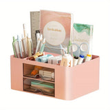 Pen organizer with 2 cones, multifunctional pencil holder, desktop bracket lighting CA, office supplies