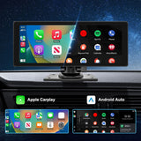 Wireless Carplay Android Auto Multimedia Player Integrated DVR Dash Cam Portable Car Stereo Mirrork 10.26 Inch Toucreen