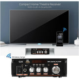 220V 600W Home Amplifiers HiFi Subwoofer Home Theater Sound System Audio Car Amplifiers FM TF AUX MP3 Player Remote Control