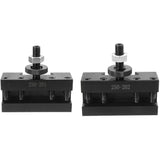 2Pcs Quick Change CNC Lathe Tool Post Turning Facing Holder for Lathes Tools-250-201 & 250-202