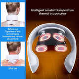 Wireless Pulse Pain Relief Electronic 4D Shiatsu Cervical Massager Hard Neck Massage Health Therapy