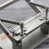 Stainless Steel Craft Leather Strips Belt Manual Thinning Machine DIY Cutting Peeler Tools +10 Pcs Blades 10MM*18MM