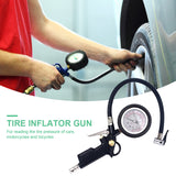Bicycle Repair Tools 220PSI Tyre Pressure Meter Aluminum Car Tire Iator Gun Digital Display for Motorcycle Truck Bike