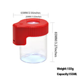 Other Electronics LED Storage Magnifying Stash Dry Herb Containers 155ml Mag Glowing Container Vacuum Bottle Seal Jar Can Pill Case Kitchen storage jar