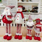 Telescopic Doll Merry Decor For Home 2021 Christmas Ornaments Xmas Gifts New Year 2022