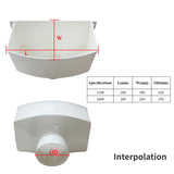 PVC square rainwater hopper for pipe Downpipe drainage system drain adapter rain water collector accessories 1PC