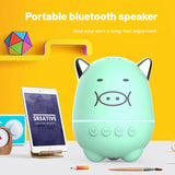 Mini Bluetooth 5.0 Speaker Portable Wireless Powerful Bass Speaker Cute Pig Music Player Support Handsfree TF Card