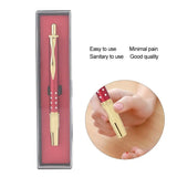Medical Stainless Steel Pen Fingertip Earlobe Collection Blood Cupping Drainage Acupuncture Massage Curing Tool