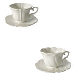 European Retro Mug English Afternoon Tea Ceramic And Saucer Set Mini Coffee Cup