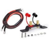 Battery Jumper Terminals Charging Tools Impact Resistant Good Electrical Conductivity 50in Copper 4 Gauge 3/8in Terminal Battery