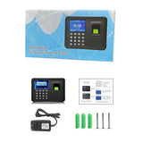 A6 Biometric Attendance System USB Fingerprint Reader Time Clock Employee Control hine Electronic Device Spanish Russian EN