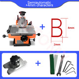 Nameplate Label Printer Semi Automatic hine Metal Aluminum Alloy Name Plate Engrave Emer Marking Tool
