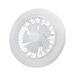 E27 Small Silent Ceiling Fan with LED Light - Color Temperature Dimmable, Lamp with Adjustable Fan Speeds