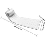 Cushion Extra-Large Full Body Bath Tub Pillow Non-Slip Spa Bathtub Mat Mattress Pad Super Thick Breathable 3D Mesh Layers