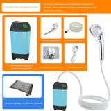 Outdoor Electric Pump Portable Camping Shower 4800mAh IPX7 Waterproof Temperature Display for Backpacking Travel Beach