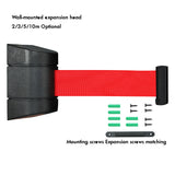 5m 10m Wall Mounted Bollard Barriers Plastic Retractable Belt With Magnet Fence Guardrail Warning Tape