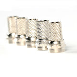 50PCS/Set Copper Twist On RG6 F Type Coaxial Plugs RF/AV Signal Cable Connector TerminalsPlugs