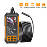 Industrial Endoscope with Dual 1920*1080P/2592*1944P 8 LED Light IP68 Waterproof Inspection Camera w/ 4.5” Display