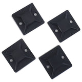 100 Pcs Seldhesive Cable Tie Mount Base Holder 20 x 6mm