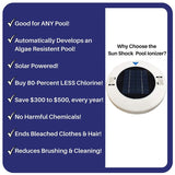 Solar Pool-Ionizer,Copper Sier Ion Swimming Purifier Water Purifier,Kills-Algae Pool Ionizer for Outdoor Hot Tubs