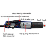 220V Direct Plug-In Power Batch Kit 802 801 S1/4 Driver Electric Screwdriver Repair Tool