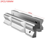2PCS/Set 4 Inch Or 6 Inch CNC Milling Steel Vise Hard Jaw Fixture V-Type Jaw Aluminum Alloy Milling Kit