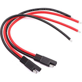2pcs 30cm 10AWG Quick Connector Disconnect Automotive Extension Cable Solar Panel SAE Plug