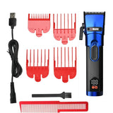 NEW Professional Trimmer for Men WMARK NG-121 7000RPM/6500 RPM Hair Rechargeable Clipper with LED Display