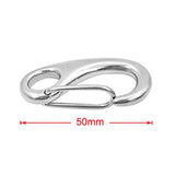 2" Indoor 50mm Spring Gate Snap Hook for Dog Leash Carabiner Swing Sier